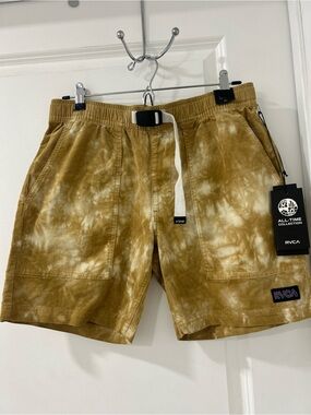 RVCA Brown Tie-Dye Shorts